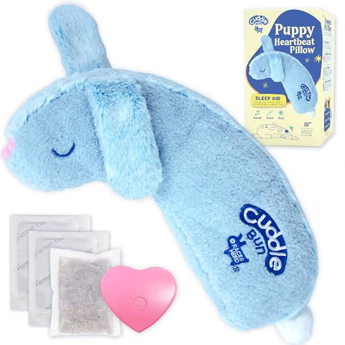Race&Herd CuddleBun Heartbeat Puppy Toy Sleep Aid - Heartbeat Dog Toy, Dog Heartbeat Toy for Puppy Must Haves for Separation Pet Anxiety Relief Puppy Calming Aid, Dog Toys Behavioral Training