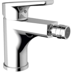 Gala Haza - Grifo para Bidé, Monomando, con Rótula Orientable, Diseño de Líneas Rectas y Curvas, con Tecnología G Last, Enlaces Flexibles 3/8, de Instalación Sencilla - Garantía de 5 Años