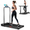 Folding Treadmill Walking Pad Foldable - Treadmills with Handle for Home Office Under Desk Running Machine Portable Compact Flat Mini Small Fold Away Motorised Slim Walking Pad Use Indoor