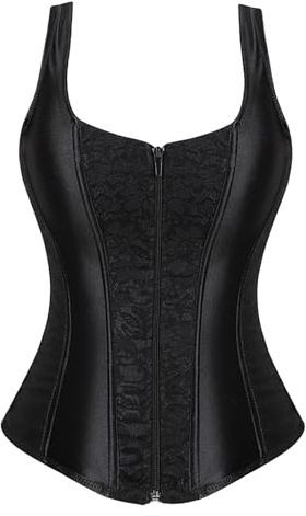 Lanunlly Corsé Mujer Medieval Sexy Vintage Corset Fiesta Reductor Corsé Atractivo Adelgazar Floral Bustier Moldeador De Cintura Encaje Top Fajas Cinturón Abdomen Faja Para Fiestas Carnaval Halloween