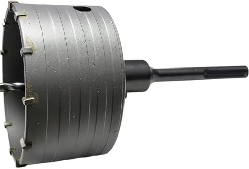 Sega a Tazza per Muro Cemento Corona Carotatrice a Secco + Adattatore SDS PLUS + Punta Centraggio 8x110 mm (130 mm)