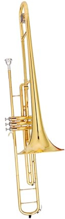 Trombón De Metal Trombón Tenor En Si Bemol Vertical Con Diseño De Pistón Y Llave Instrumento Profesional Para Principiantes