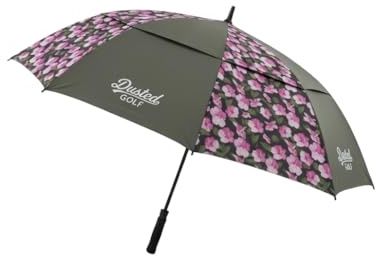 Dusted Golf: Windproof Double Canopy Golf Umbrella, Automatic Open | Extra Large Oversized, Double Canopy Vented Stick, Automatic Open, Rain Wind & Sun Protection