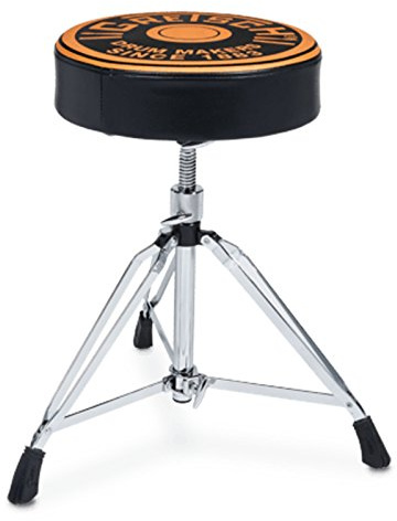Gretsch Drum Throne - Pro Throne Art Top - Double Braced - Spindle Adjustment - Round Seat with Logo - GR9608-2