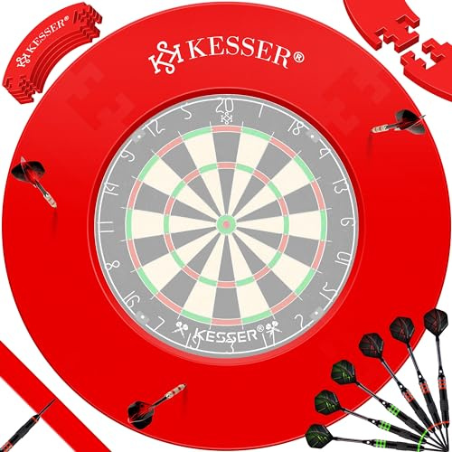 KESSER® Dartscheibe Catchring Schutzring Ø45cm | Auffangring rund Stabiler Wandschutz Zubehör | passend für alle Dartscheiben | Dartring Stabiler Wandschutz Backboard Surround Ring für Dartboard Eva