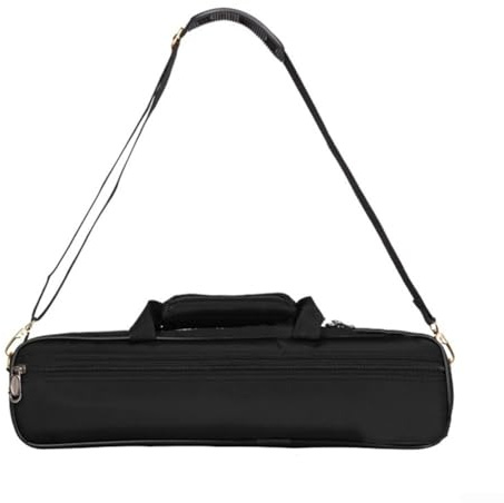 Protective Padded Flute Case, Oxford Cloth, Side Pocket, Adjustable Strap