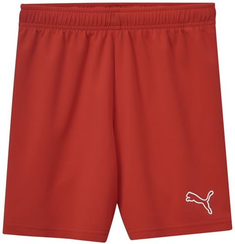Puma teamRISE Short Jr CE, Calzoncillos Unisex Niños, Puma Red-Puma White,