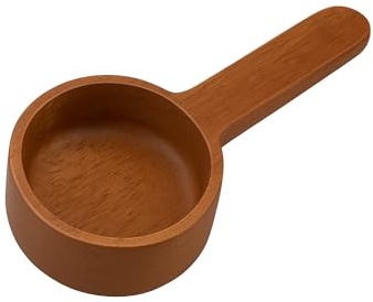 Juego de cucharas dosificadoras de café de madera, cuchara en polvo de nogal oscuro y haya, cuchara medidora de café, cuchara de café para granos molidos, café espresso y té de hierbas (madera de