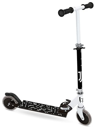 Mondo Toys - F.C. JUVENTUS ALU SCOOTER Monopattino 2 ruote pieghevole in alluminio con pedana extra grip e manubrio regolabile per bambini - 28761