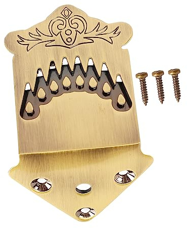 ACOGEDO 8-Strängad Mandolin Stjärt Fjädermönster Utmärkt Metall Bronsfärg Mandolin Stjärt 8 Sträng Ger Strängad Sträng Fjäder