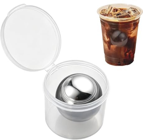 Cubetti di ghiaccio metallici, pietre refrigeranti e ricongelabili, pietre in acciaio per whisky, per caffè o espresso, bevande, bar, picnic, casa e campeggio