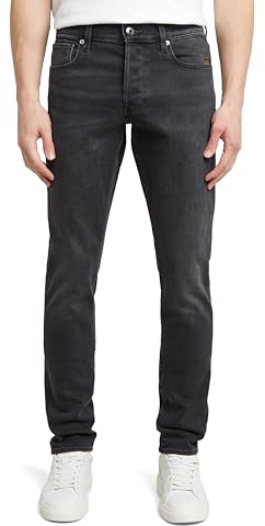 G-Star Men's 3301 Slim Jeans, Black (antic charcoal 51001-B479-A800), 33W / 32L
