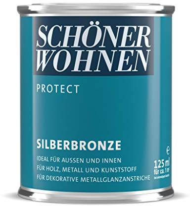 Schöner Wohnen 125ml Metallglanzfarbe Silberbronze, für außen und innen