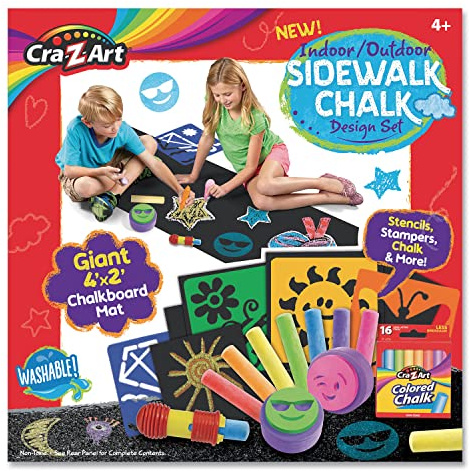 Cra-Z-Art Indoor Outdoor Sidewalk Chalk Design Set