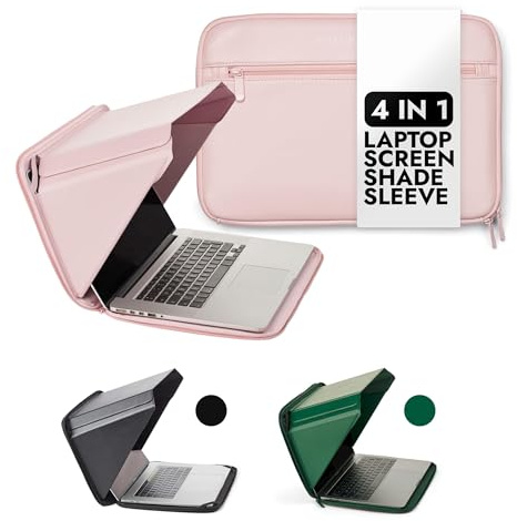 Solskydd och integritetsskydd – passar 13-tums MacBook från 2018. Andra bärbara datorer, vänligen kontrollera storleksguiden – bländningsreduktion | värmebeständiga | miljövänliga material | rosa.