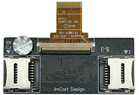 FLEANE FIP02 dubbel micro SD-adapter för iPod Classic iPod Video 5:e 5,5:e 6:e 6,5:e 7:e 7.5:e TF-kortadapter ersätter MK8022GAA MK1634GAL MK1231GAL
