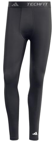 adidas Uomo Techfit Compression Training Long Tight Tights, Black, M
