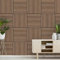 Bilderwelten Akustikpaneel Eiche Dunkel 1 Stk. 52x52 cm Holzpaneel Holzwand Holzverkleidung 3D Akustik Platte Schallabsorber Wand Panel Schlafzimmer