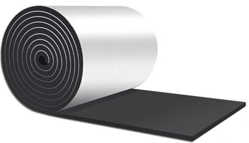 Self Adhesive Heat Reflective Sheet Aluminium Foam Insulation Foil 5mm Thick Radiator Reflective Radiator Conservatory Roof Insulation Film Panels for Chicken coop, Kennel, Greenhouse ( Size : 1mx1m )