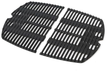 27,3 x 38,8 cm grillgaller för Weber Q200, Q220, Q260, Q200, Q2200, Q2400-seriens gasgrillar, gjutjärn grillgaller reservdelar tillbehör för Weber 7645, 65811, 2 stycken