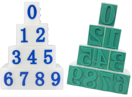 10 st avtagbara nummerstämplar från 0 till 9 digitala stämplar för barnkort scrapbooking journaling och konsthantverkslärare