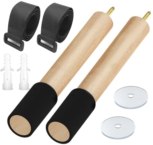 CLOPAE Bicycle Wall Mount Wood, 30 cm Bicycle Mount Wall with 20 kg Load Capacity, Wall Mount Bicycle for Road Bike, MTB and E-Bike