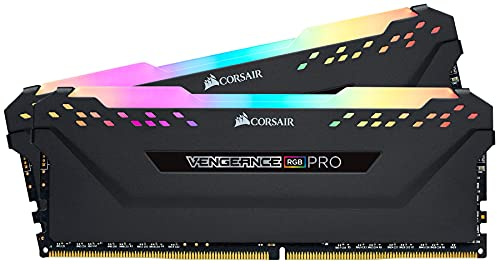 Corsair CMW16GX4M2C3000C15 RGB PRO 16GB (2x 8GB) DDR4 3000MHz C15 XMP 2.0 Enthusiast LED-Beleuchtung Speicherkit Schwarz