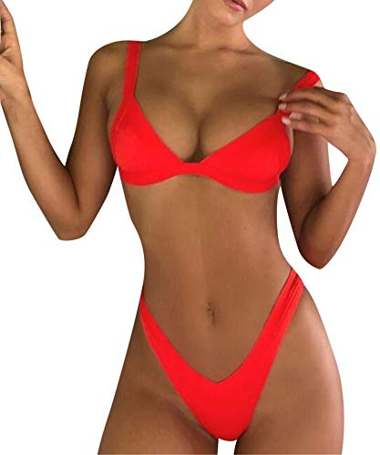 Maillot de Bain 2 Pièces Femme String Sexy Bikini Push UP Brésilien | Taille Haute, Grande Taille, Tankini, Shorty, Vintage, Swimwear, Plage, Piscine