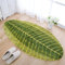 JameStyle26 Badematte antirutsch Fußmatte Grün Blatt Palme Badezimmermatte rutschfest Duschmatte schnelltrocknend Küchenmatte Badezimmer Teppich Matte (45 x 75 cm)