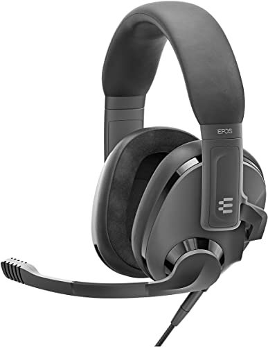EPOS Auriculares Gaming Ligeros Modelo H3 – con Micrófono con Cancelación de Ruido – Plug & Play - Cascos Ergónomicos y Ajustables para PC, Mac, PS4, PS5, Xbox One, Nintendo Switch