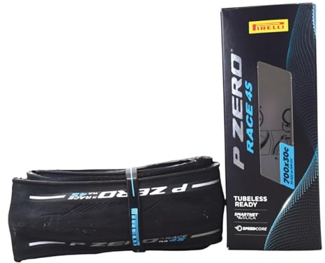Pirelli P Zero Race TLR 4S 30-622 (700 x 30c) Road Bike Tire - All-Season Performance for Year-Round Excellence, Wet Grip, Puncture Protection, Superior Handling (1 Tire)