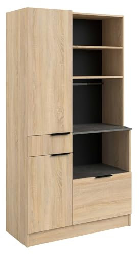 Parisot Küchenbuffet Fumay 11 Eiche/Betonoptik