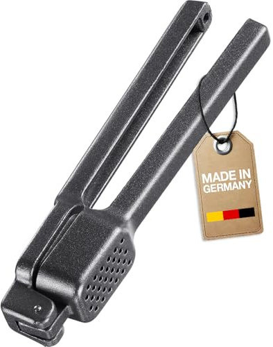 Westmark Spremiaglio Biopress Black Edition, Spremiaglio ergonomico lavabile in lavastoviglie, Extra-grip, Antracite