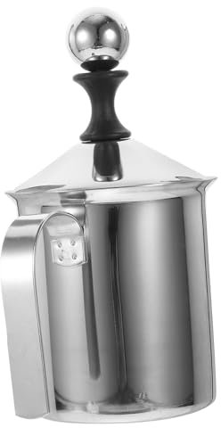 CIYODO de leche espuma café taza de tiros expresso taza medidora de expreso varilla mezcladora de mano acero inoxidable varita mezcladora de mano taza espumosa