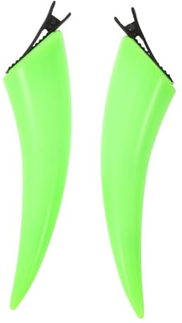 Housoutil Gothiska Hårklämmor med Oxhorn i Fluorescerande Grönt Unika Halloween Accessoarer för Kvinnor Festliga Hårdekorationer för Maskerader och Födelsedagskalas