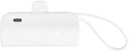 Qcwwy Andra Belysningstillbehör Bank 2 i 1-kabel Bärbar Laddare med Smart Chip för Telefoner Av Typ C Utomhuscamping Vandring Resor Gör-det-själv Automatisk Device Mini Emergency Power Mini