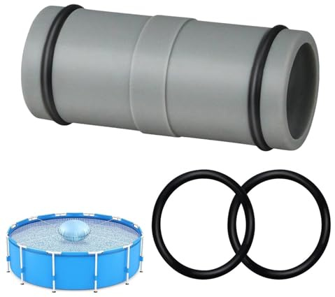 Genérico Conector de Manguera de Piscina - Accesorio de Repuesto 32 mm 1,25 Pulgadas | Junta Recta y Tipo T para Bombas de filtrado | Accesorio Universal Compatible para Piscinas Hinchables