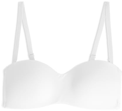 Cotonella, Reggiseno a Fascia Simona in Morbida Microfibra, Imbottito Senza Ferretto e con Spalline Removibili - Art. CD071 - Taglia 2B