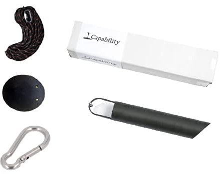 Capability Plunscher 90 mm pour tuyau KG DN 110/125/160 - Treuil manuel pour fontaine de jardin avec tarière et pince à bois - Tuyau d'aspiration - Pas de pompe à gravier