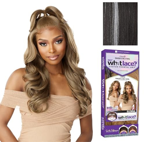Sensationnel What Lace 13x6 Wigs - GLENNA synthetic wig Cloud 9 with preplucked hairline HD lace - Whatlace GLENNA (BALAYAGEPLATINUM)