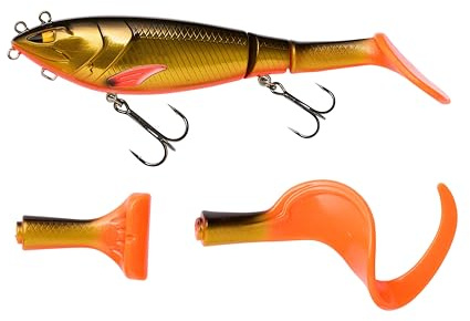 Berkley Zilla Tailswinger, Fishing Hook, Hard Lure, the First Jointed Tailbait on the Market With Amazing Swimming Action and Huge Versatility, PredatorFishing, Pike, Unisex, Daybreak, 89g | 180mm