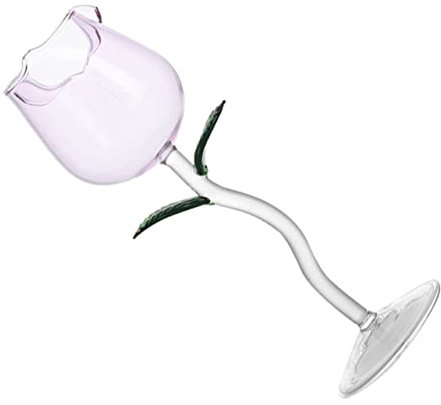 BESTonZON Verre à Vin Rosé Tasses De Tir Verre De Cristal Délicat Et Le Gobelet De Feu Coupes De Parfaits Vin Gobelet Verres De Vin Mousseux Minces Un Verre Cocktail La Grâce