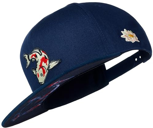 Cadency® Gorras Snapback para hombre y mujer, únicas, temáticas individuales, gorra de béisbol recta, gorra de béisbol, unisex, talla ajustable, azul marino, Talla única
