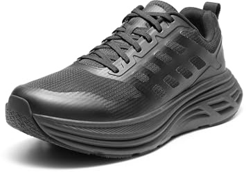 NORTIV 8 Men's Road Running Shoes Trainers Walking Shoes Active Float Athletic Gym Workout Jogging Comfortable Trainers Sneakers,Size 10,All Black,SNWS245M