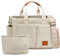 Captain Blues Cord Tasche Damen, Große Handtasche Shopper Tasche, Tasche Arbeit Damen, Umhängetasche mit Reißverschluss, Cord Tote Bag für Uni & Alltag (Beige)