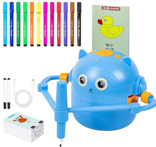 Niesel Robot De Dessin Pour Enfants - Guide Vocal Interactif,Robot Intelligent Pour Dessin,Pour Garçons Filles 5 Ans Plus Idéal Pour La Maison École Salle De Jeux Et Fêtes