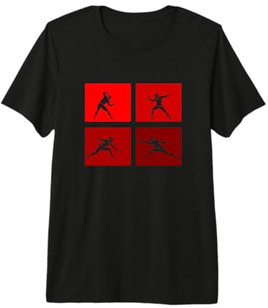 Esgrima Deportiva Jugadores Juego Fencing Esgrima Camiseta Premium