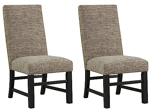 Signature Design by Ashley Sommerford 19 Urban Farmhouse Upholstered Dining Chair, 2 Count, Brown