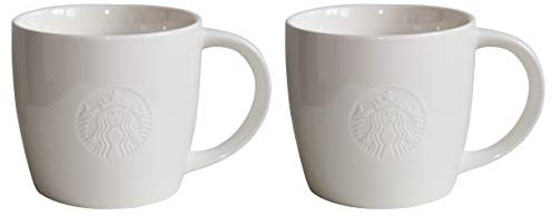 STARBUCKS Grande Fore Here Series Stielgläser, Weiß, 2 Stück, groß, 473 ml