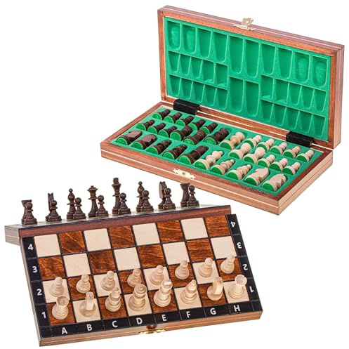 SQUARE - Schack MAGNETISK Classic - 27 x 27 cm – Schackspel - Schackfigurer och schackbräde av trä